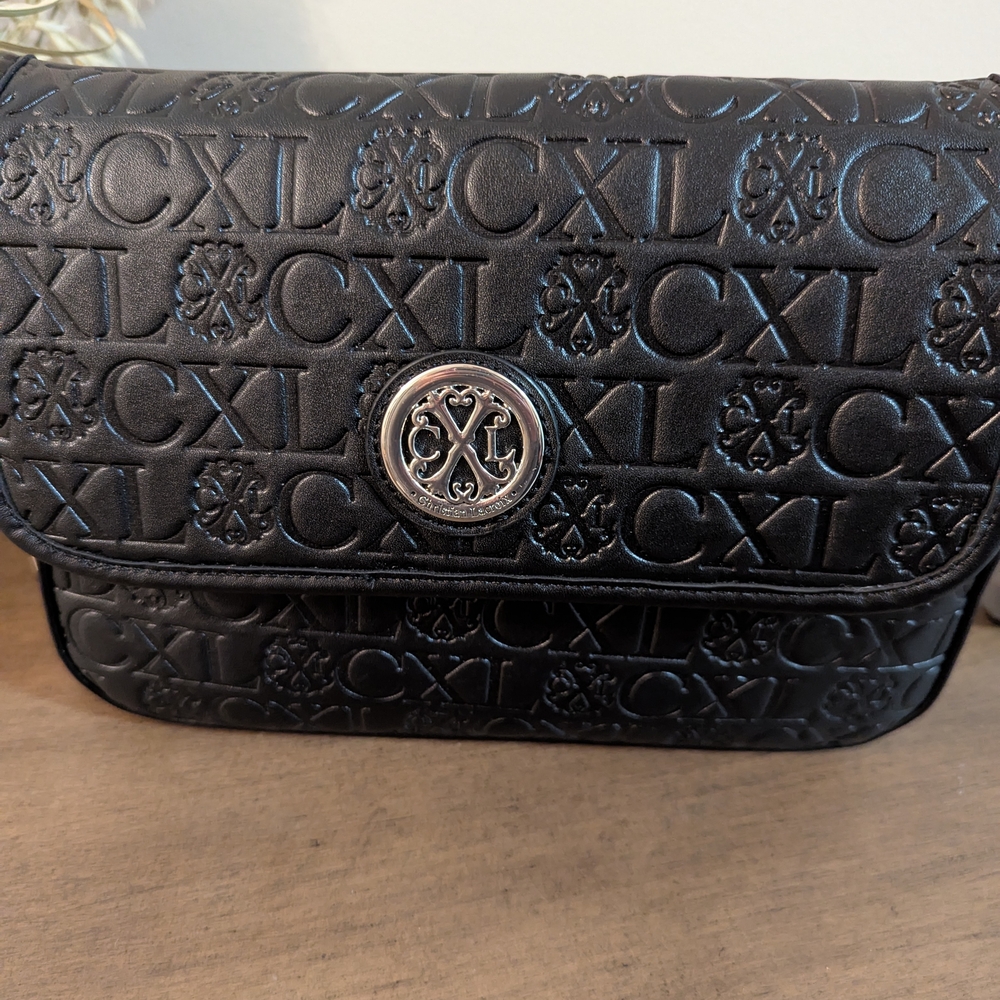 Black Embossed Women's Bag